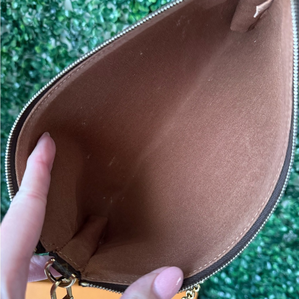 Louis Vuitton Sophie Brown Monogram Clutch / Pochette / Crossbody Bag Authentic - Picture 9 of 14